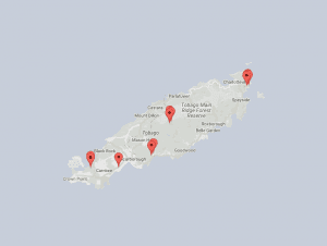 2016 Tobago map of murders